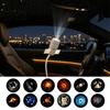Portable USB Night Lamp 2 in 1 Star Projector Light, Space Nebula with 360 Decorative Interior Lighting Degree Rotating Film, Car Home Bedroom Ambient