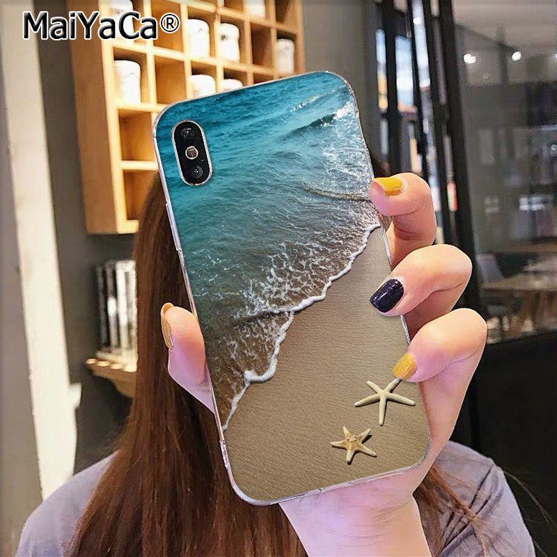Чехол MaiYaCa The Sea Waves Beach Spray Ocean Island для iPhone 13 SE 2020 11 pro 8 7 66S Plus X 5S SE XR XS XS MAX