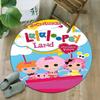 1pc Lalaloopsy3 Print Round Carpet Chair Round Carpet Suitable for Bedroom Living Room Home Decorative Carpet