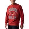 New Era Oversize NBA Pullover - FLORAL Chicago Bulls Rouge