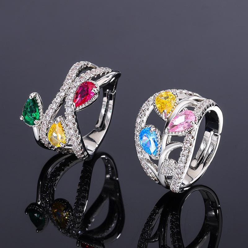 Sace Gems Классическое кольцо из медного сплава с цирконом, женские ювелирные изделия, свадебный подарок для вечеринки