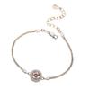 S925 Sterling Silver Moissanite Round Bag Bracelet for Women Japanese and Korean Fashion Anti-real Diamond Micro-encrusted Bracelet Jewelry