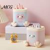 Macaron Color Pen Holder with Detachable Pencil Sharpener, Dual Compartments Penguin Organizer, Cartoon Design Office Desk Organizer Sharpener