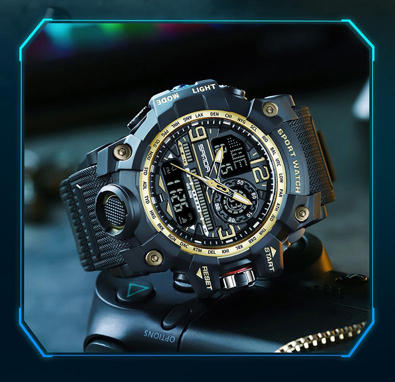 Sanda Korean Trend Multifunctional Luminous Waterproof Watch for Teens & Adults