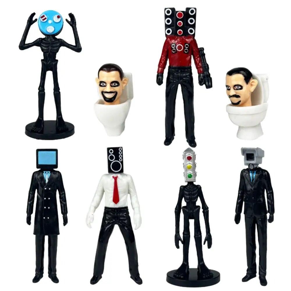 Skibidi Туалет Человек Камера Человек Фигура Спикер Человек Модель Оператор Фигурки Украшения ПВХ Кукла Коллекционная Игрушка