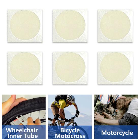 6 шт./лист заплатка для ремонта велосипедной шины бесклеевая универсальная заплатка для ремонта проколов на горном шоссейном велосипеде MTB внутренняя камера аксессуары для велосипеда