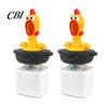 Decompression Keychain 1/2Pcs Seagull Mine Button Keychain, Rechargeable Fidget Clicker with Real Pocket-sized Stress Toy Sound & LED Light,