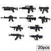 MOC Военное Мини-Оружие WW2 Модельная Серия Оружие SWAT Армия Оптовые Аксессуары для Оружия Строительные Блоки Детские Игрушки Подарки Военные Кирпичики