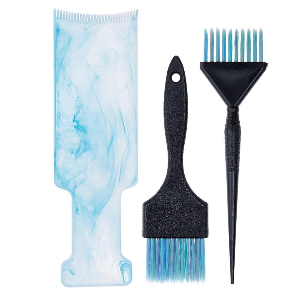 3/8pcs Professional Hair Styling and Highlight Dyeing Set Hairdressing Tools Mixing Stick Hair Dye Brush Dye Applicator