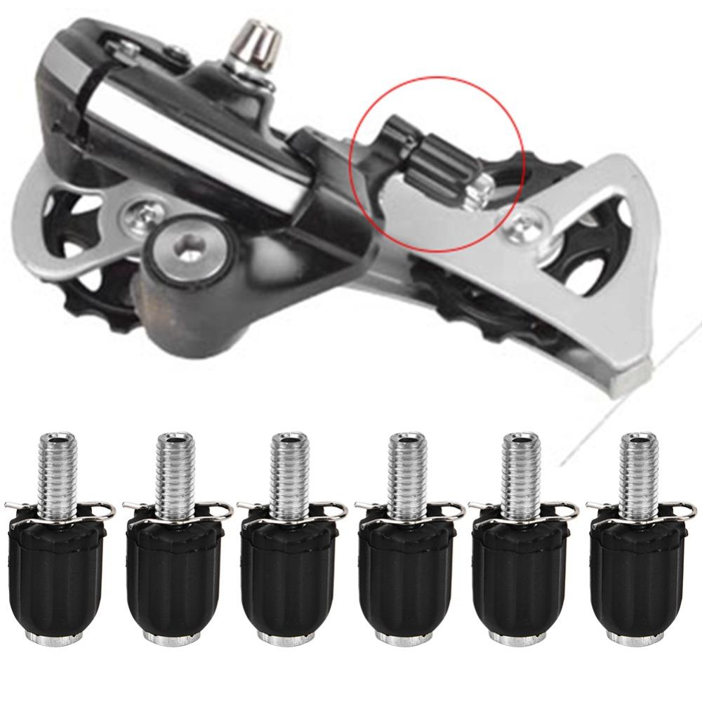 6 Pcs Steel Thumb Shifter Parts Adjustable Barrel Adjuster Bolts M5 Bike Transmission Screw Cycling