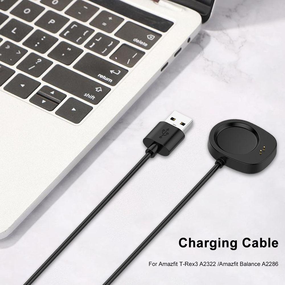 1 M USB Charging Cable Magnetic Charging Cable Base Cord Wire Replacement Charger Cord Charger Cable for Amazfit Balance (A2286)