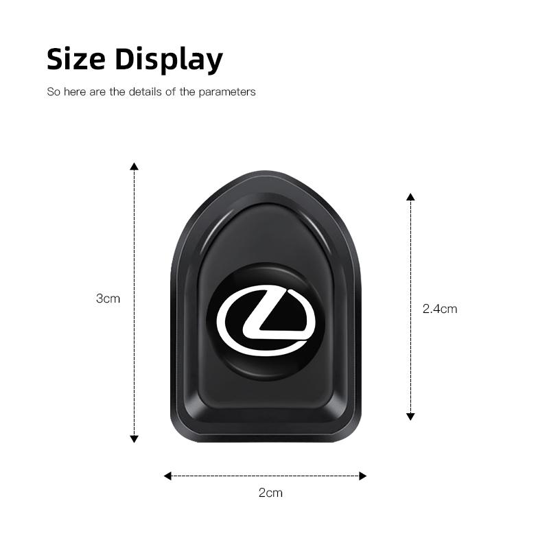 2/4Pcs Car Self Adhesive Mini Storage Hooks Accessories For Lexus FSPORT LBX NX RX 350h 450h ES UX 300e GS GX IS LS LX CT LC RC