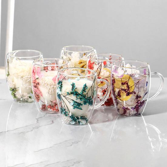 350 мл Кружка для кофе из стекла с двойными стенками, Изолированная стеклянная чашка с ручкой, Прозрачная, для эспрессо, латте, капучино, молока, сока, чая, воды