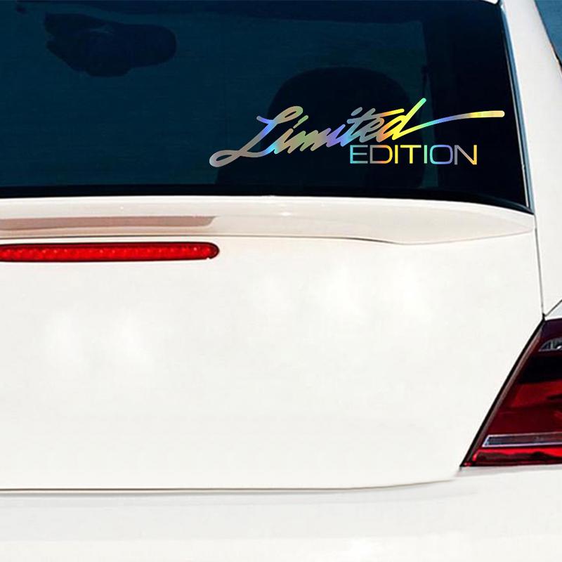 16 X 3.8 CM Laser Vinyl Letter LIMITED EDITION Pattern Car Motorcycle Body Bumper Window Sticker