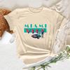 Футболка Miami Vice Женские футболки с принтом feУнисекс y2k смешная одежда