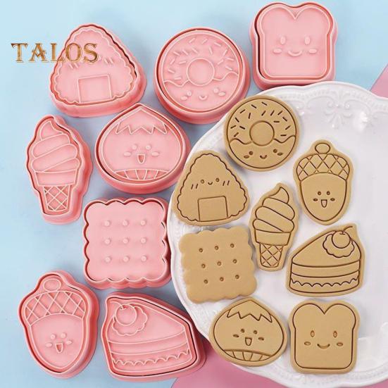 8 шт., форма для печенья, рождественская мультяшная форма для печенья, милые изысканные формочки для печенья «сделай сам», для домашнего фестиваля