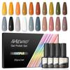 8/20 Color Gel Nail Polish Semi Permanent Soak Off UV Gel Polish Set Autumn Winter Collection For Varnish Nail Gels DIY Design 6ml