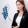 Temperament Crystal Brooch High-End Women'S Fashion Versatile Pearl Brooch Atmosphere Simple Anti-Light Pin Suit Accessories