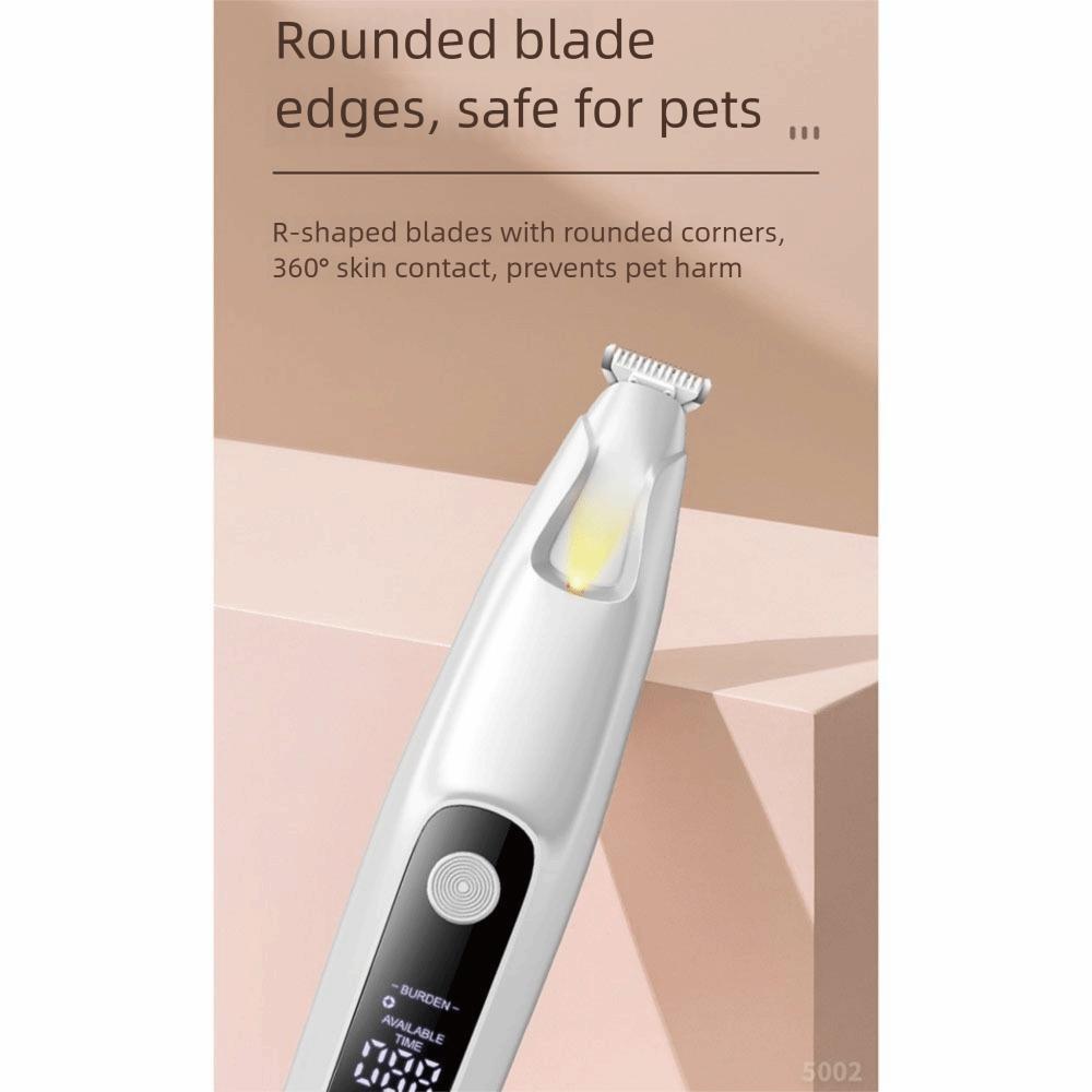 Fully Waterproof Pet Paw Hair Clippers LED Electric Dog Hair Remover Cats  Foot Shaver  Pet Care