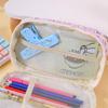 1Pcs Large Capacity Capibala Pen Bag Stationery Storage Bag High Quality Kapibara Cartoon Pencil Case With Flip Top