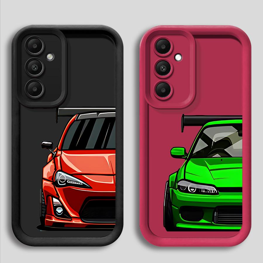 Япония JDM Спортивные Автомобили Мягкий Чехол для Телефона для Samsung Galaxy A15 A13 A50 A05 A20 A12 A06 A03s A04e A05s A11 A16