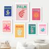 Знаменитый Город Путешествий Майами Бонди Пальмы Капри Настенное Искусство Холст Живопись Абстрактные Постеры Принты Картины Для Гостиной Домашний Декор