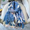 2024 Autumn/Winter New Imitation Cashmere Exterior Warm Office Versatile Extended Thick Scarf Air Conditioning Room Shawl for Women