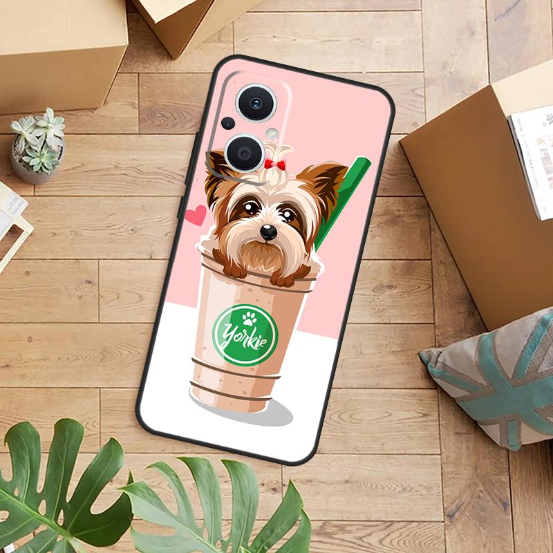 Чехол для телефона с щенком йоркширского терьера для OPPO Reno 14 12 11 13 F 10 Pro 8T 8 Lite OPPO Find X9 X8 X6 X5 Pro Задняя крышка
