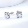 Цвет D 0,5-8CT, 3 цвета, серьги-гвоздики с муассанитом для женщин и мужчин, вечерние украшения для ушей, серьги из стерлингового серебра 925 пробы со сверкающими бриллиантами