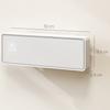 Wall-mounted ceramic heater 1000/2000W, electric radiator, fan, thermostat, timer, 54x18.7x12.3cm, white