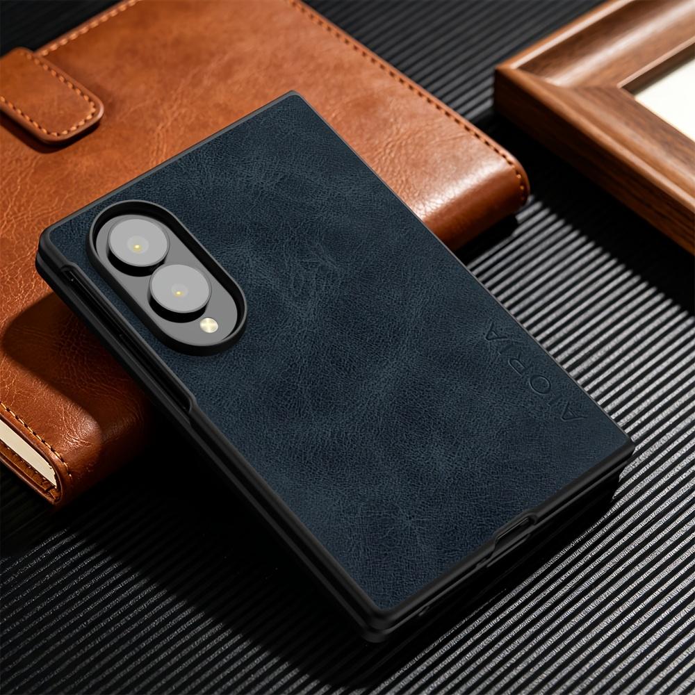 Phone Case - for Samsung for Galaxy Z Fold8 Ultra Case Business Style Vintage Elegant Faux Leather Phone Case for Fold 8
