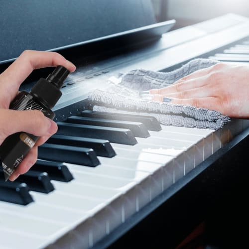 Instrument Polish, Piano Polish & Cleaner 120ml - Piano Key Cleaner, High Gloss Piano Polish, Guitar, Musical Instrument, Piano Cleaner, Maintenance A