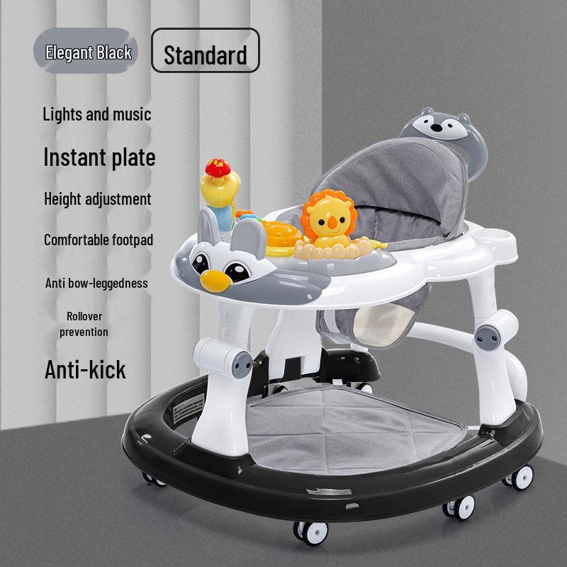 Multifunctional Baby Walker: Anti-Rollover, Sit & Learn Push Car