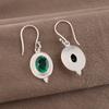 Украшения из драгоценных камней Зеленый Изумруд, Серьги из стерлингового серебра 925 пробы, Ослепительные украшения ручной работы, Подарок для женщин - серьги для медитации