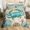 Kids Sea Turtle Duvet Cover Set Queen King Size Ocean Bedding Set Boys Girls Teens Women Men Bedroom Decor 3 Piece Set