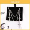 Punk Cross Drop Earrings With Alloy Metal For Womens Fashion Accessories