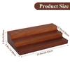 Trapezoid Multi Layer Wooden Coin Display Shelf for Coin Collections with Sturdy Base Easy Assembly and Classical Home Decors