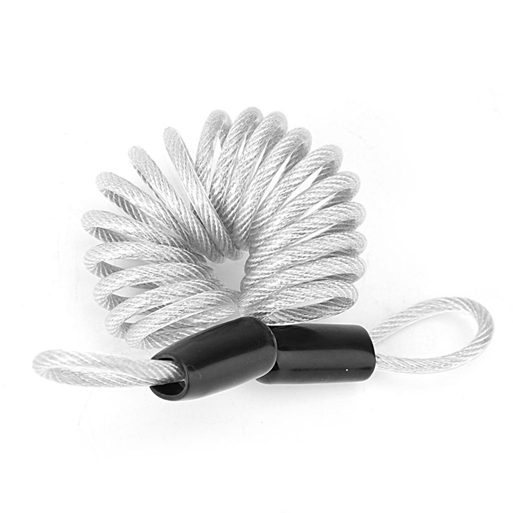 Противоугонный стальной тросовый замок, пружинный тросовый замок для багажа, велосипедного шлема