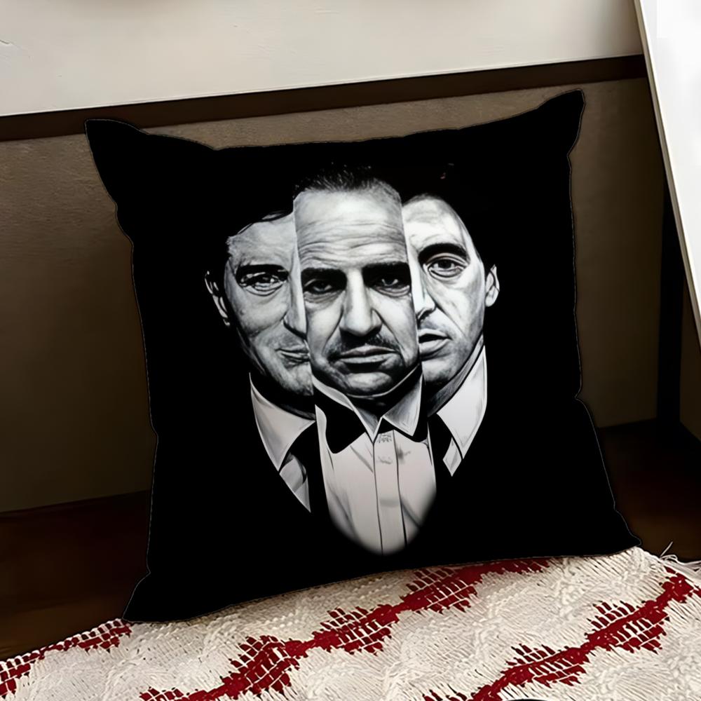 The GGodfather Movie Cushion Cover Reversible Soft Durable Pillow Cover Home Car MultiScene Use for Daily Comfort