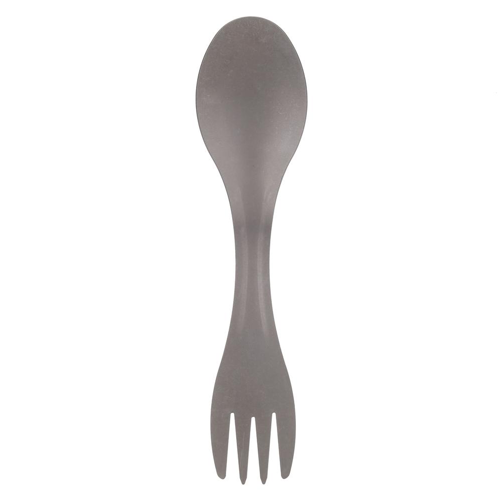 Outdoor Portable Titanium Alloy 2 in 1 Spoon Fork Combo for Picnic Camping Traveling