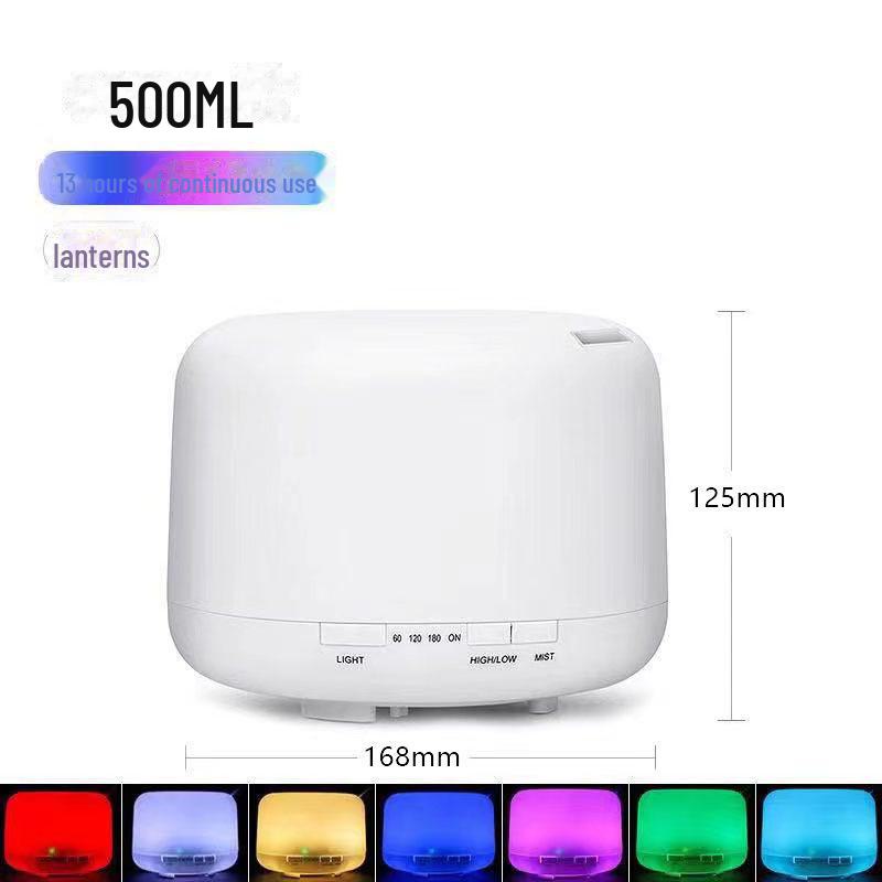 Ультразвуковой ароматерапевтический диффузор и увлажнитель воздуха MUJI объемом 500 мл с пультом дистанционного управления и лампой с эфирным маслом для дома или спальни.