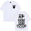 Т-shirt с мерчем рэпера Bad Bunny Тур 2026 Мужская Женская Модная Одежда Y2k Хип-хоп Футболки С коротким рукавом Повседневные Винтажные Футболки