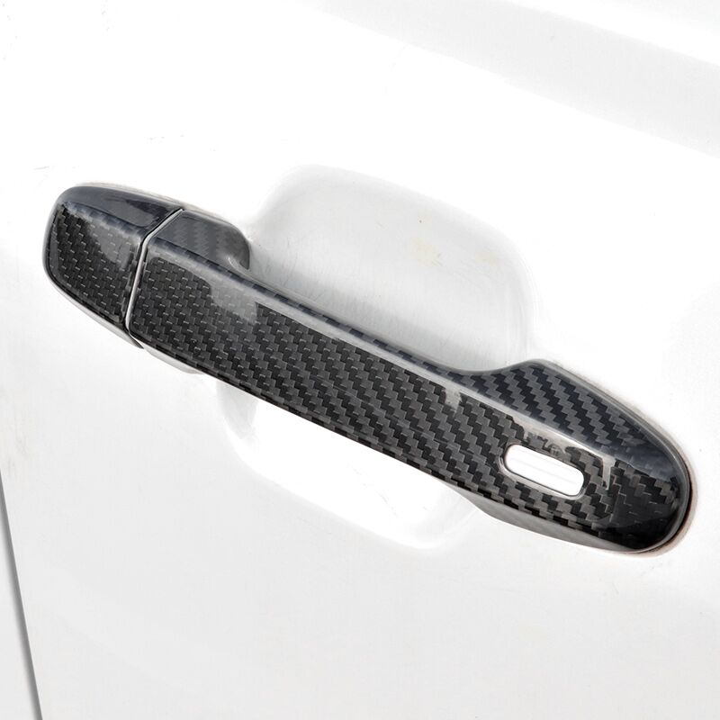 For Subaru Impreza 2017 2018 Carbon Fiber Car Door Handle Cover Decor Sticker Overlay Styling