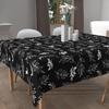 Square Stain-resistant Printed Tablecloth 180x180 Cm NEPTUNE, by Soleil d'Ocre