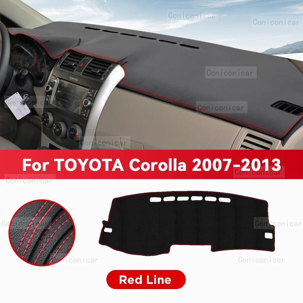 For TOYOTA Corolla 2007-2013 Car Dashboard Cover Mat Sun Shade Pad Avoid Light Mat Instrument Carpet Protection Accessories