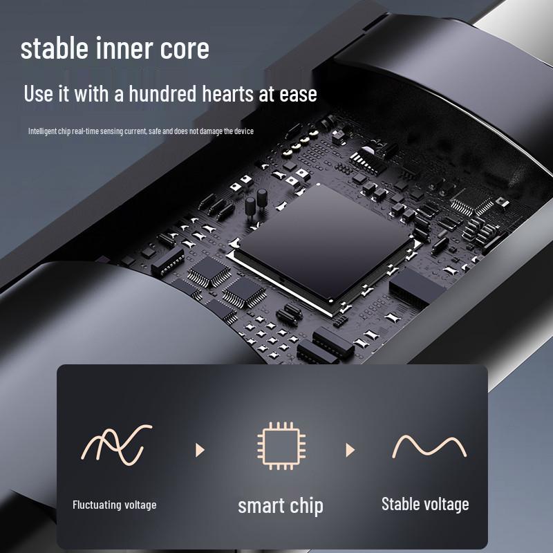 60-ваттный кабель Super Fast Charging двойного типа Type-C для Apple, Huawei, Vivo - 6A с цифровым дисплеем