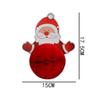 Santa Claus Snowman Elk Paper Honeycomb Latte Festive Party Hotel Mall School Decoration Honeycomb Flag