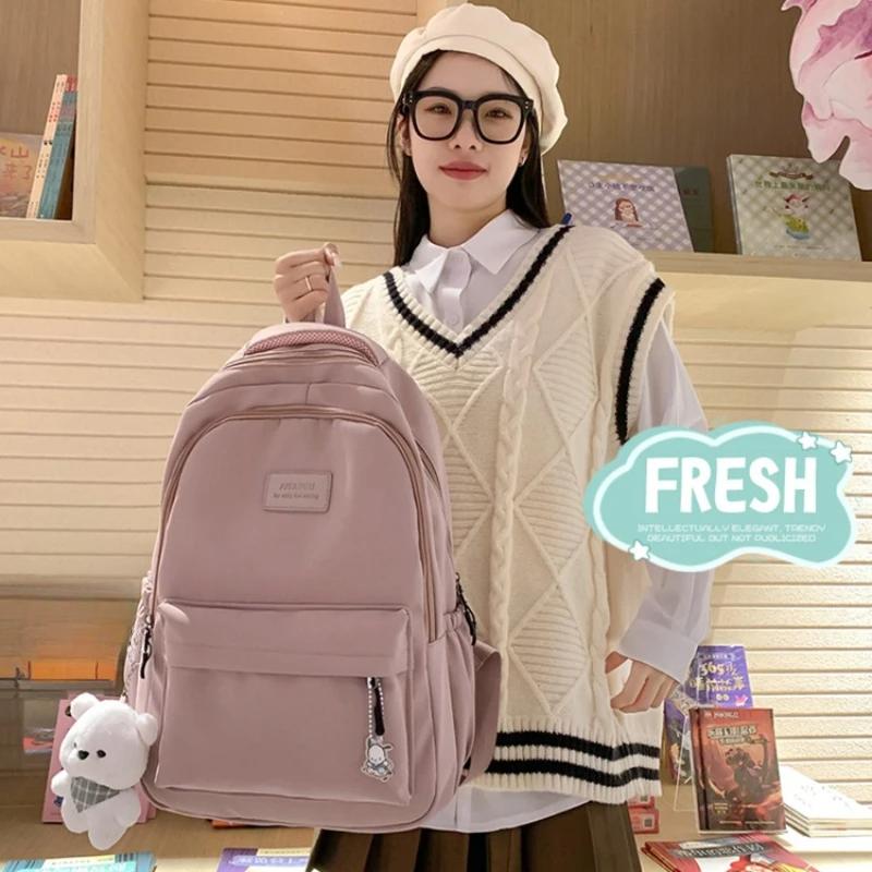 Рюкзак для школьников средней школы, водонепроницаемые школьные сумки для девочек, ноутбуки, книги, канцелярские принадлежности, большие сумки-органайзеры
