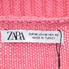 Неиспользованный кардиган ZARA с длинным рукавом и V-образным вырезом, размер M, розовый, мужской, б/у