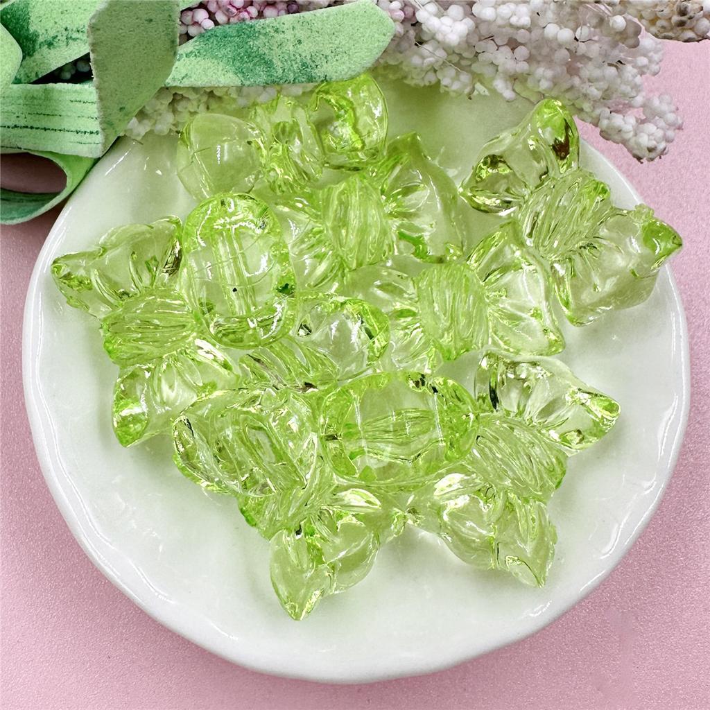 Handmade Accessories Transparent Acrylic Crystal Jewelry Candy 10Pcs Fashion Making Material 16*24.2mm DIY Phone Chain Beads  Beads